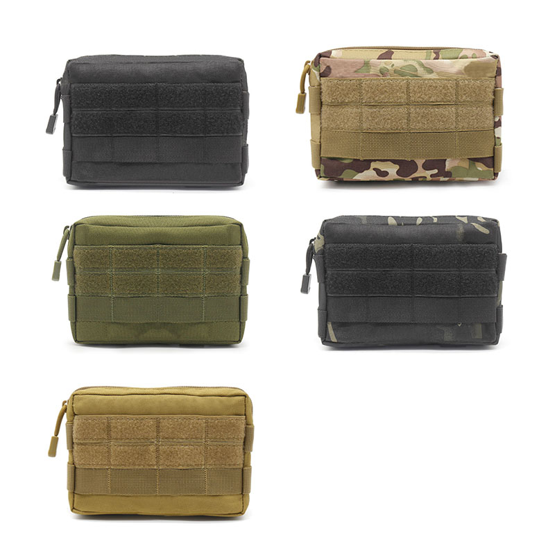 Edc Carry Card - กระเป๋าคาดเอวแบบยุทธวิธี Molle 600D กันน้ำลายพราง EDC กระเป๋าใส่อุปกรณ์อเนกประสงค์