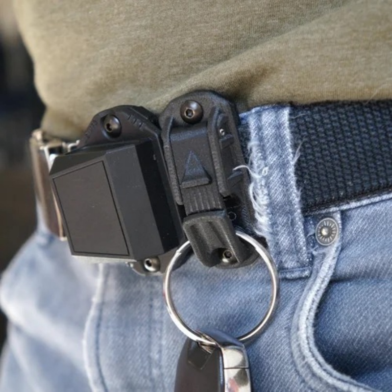 Edc Carry Pack - คลิปหนีบเข็มขัดอเนกประสงค์สำหรับกระเป๋าเป้ ตะขอแขวนอุปกรณ์หนัก คลิปหนีบกุญแจสำหรับเข็มขัด เหมาะสำหรับการช่วยเหลือ ฉุกเฉิน เอาตัวรอด