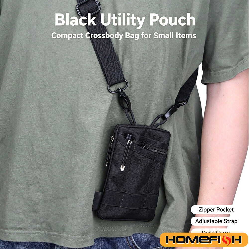 Edc Everyday Carry Bag - กระเป๋าจัดระเบียบ EDC พร้อมพื้นที่สำหรับติดแพทช์ DIY กระเป๋าใส่เครื่องมืออเนกประสงค์สำหรับพกพาในชีวิตประจำวัน เก็บเงินสดและบัตรต่างๆ