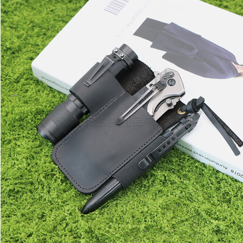 กระเป๋าใส่เครื่องมือ EDC หนังแ - Edc Carry Flashlight บทวิจารณ์และราคา