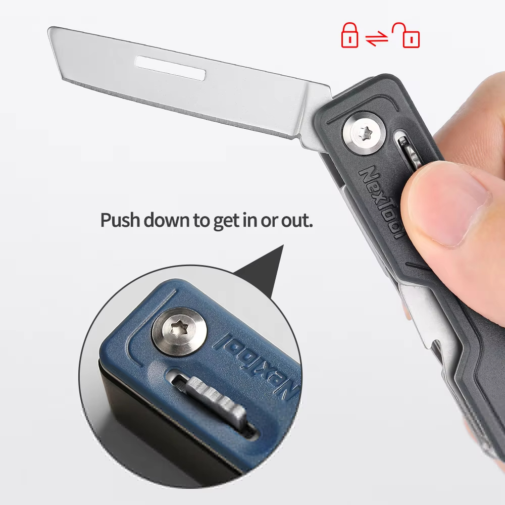 NexTool มีดพับขนาดเล็ก 10-in-1 - Edc Carry Card บทวิจารณ์และราคา