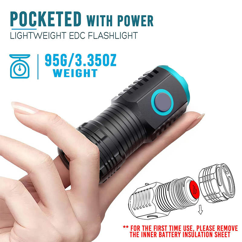 Type-C ไฟฉายขนาดเล็กแบบพกพาชาร - Edc Every Day Carry おもちゃ บทวิจารณ์และราคา