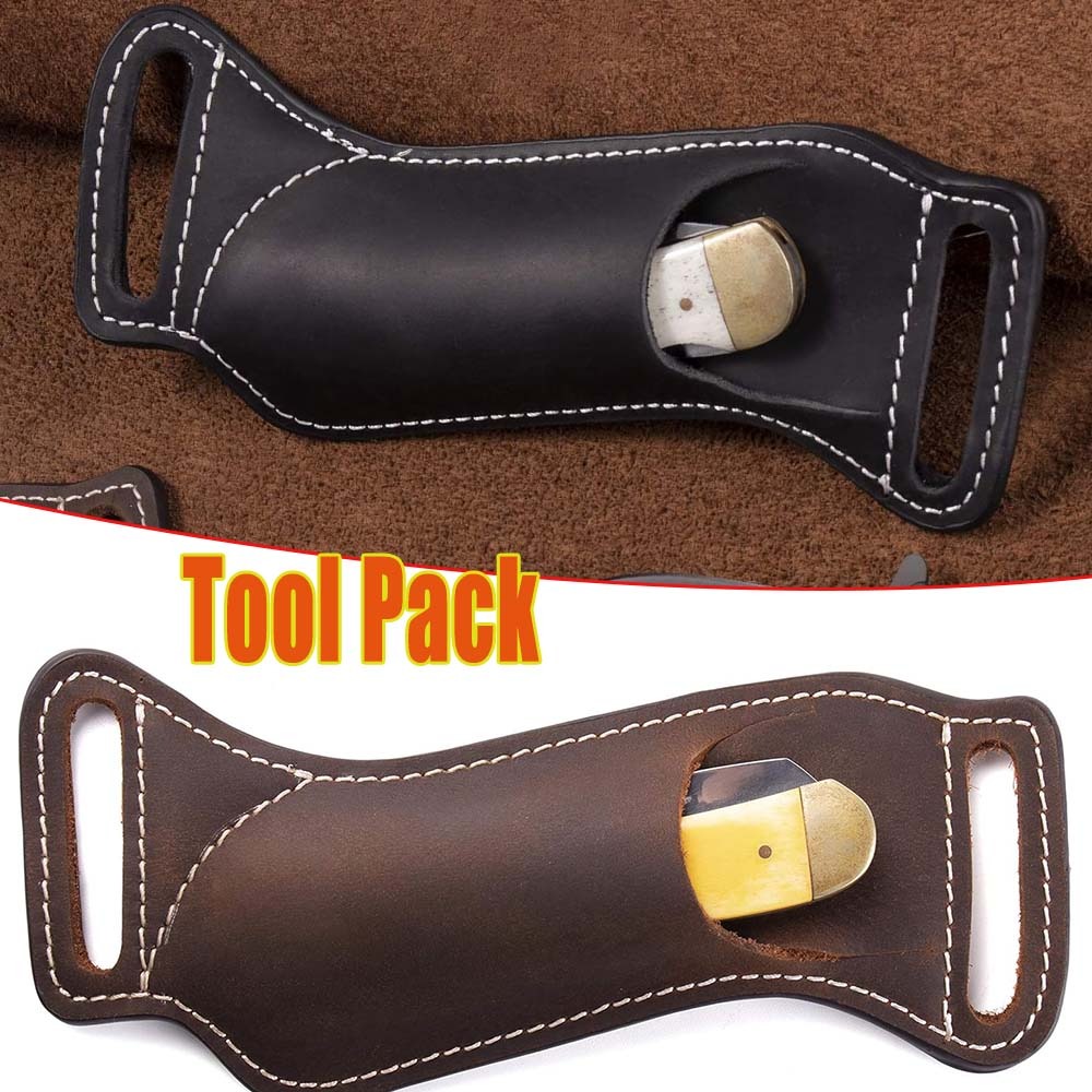 ซองใส่มีดพับ EDC แบบยุทธวิธี ข - Leather Edc. Carry Pouch บทวิจารณ์และราคา