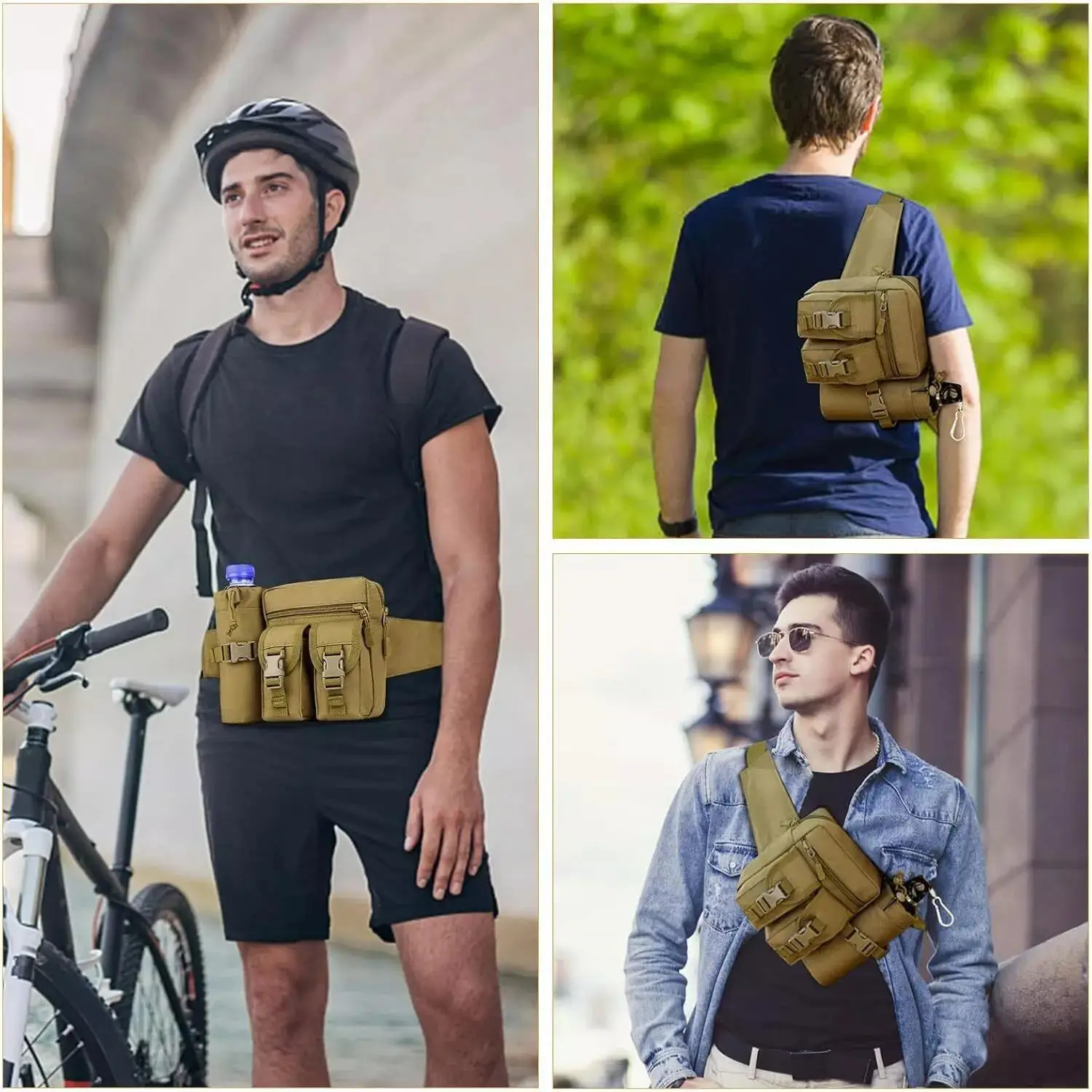 ยุทธวิธี Fanny Pack สําหรับชาย - Edc Carry Pistols บทวิจารณ์และราคา