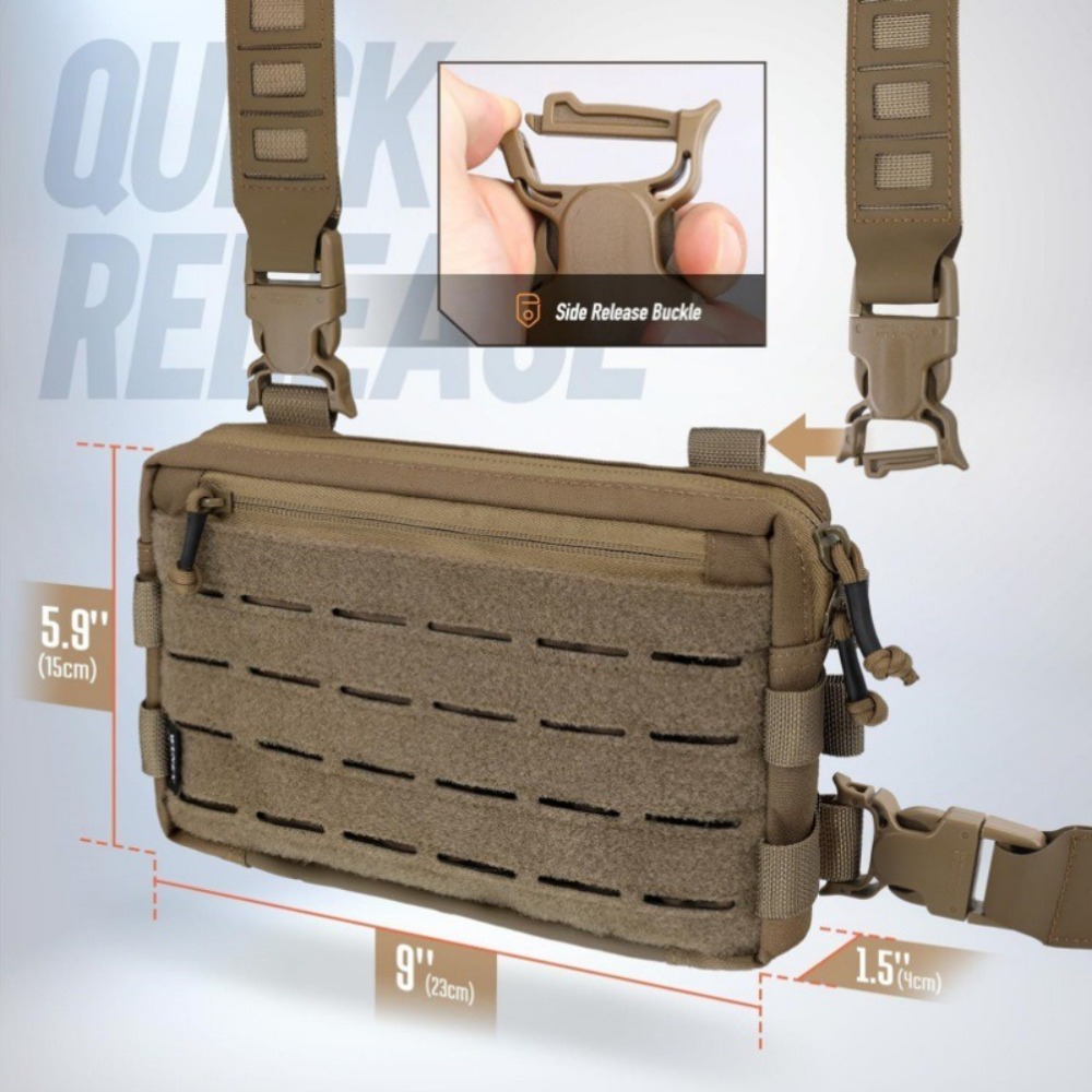 กระเป๋าคาดอกผู้ชายแฟชั่น 1000D - Edc Carry Bag บทวิจารณ์และราคา
