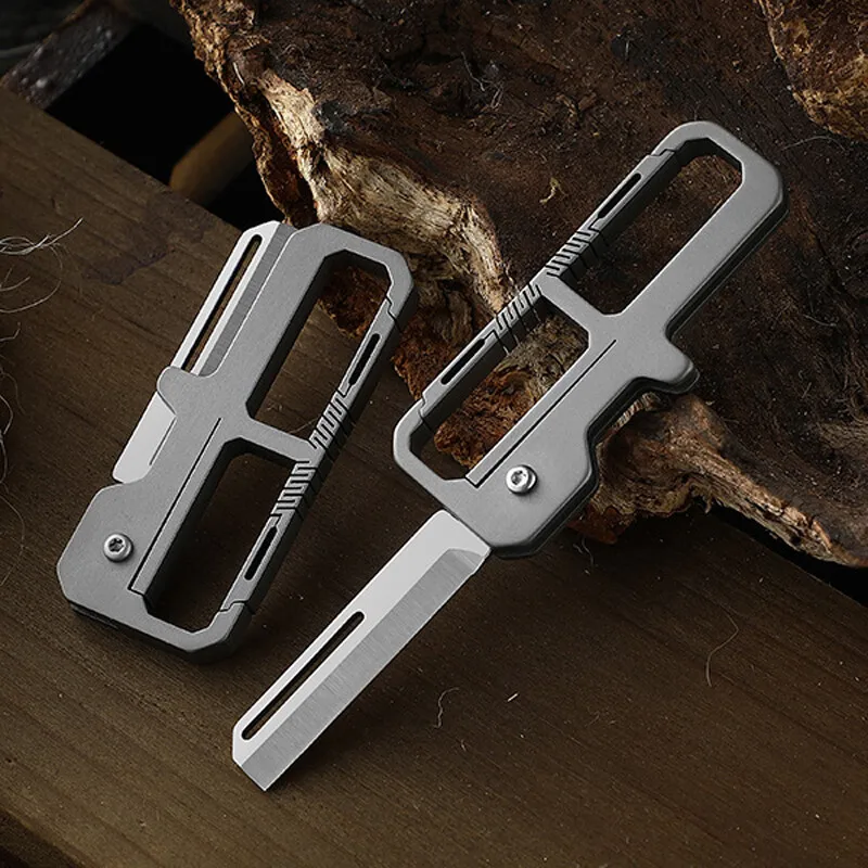 FEGVE มีดพับไทเทเนียมคาราบิเนอ - Edc Carry Knife บทวิจารณ์และราคา
